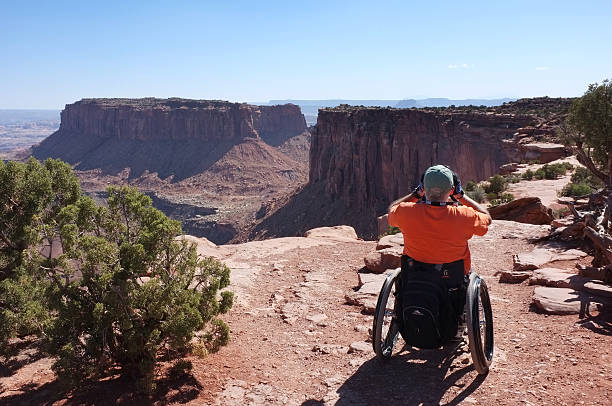 Disabled Person in Wheelchair in Moab