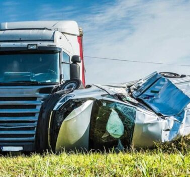 Truck Accident in a Field