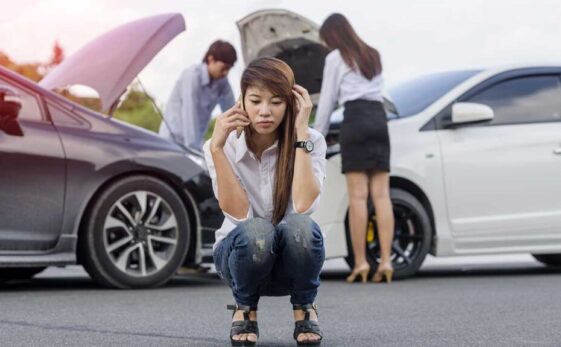 Wyoming Car Accident Girl On Phone